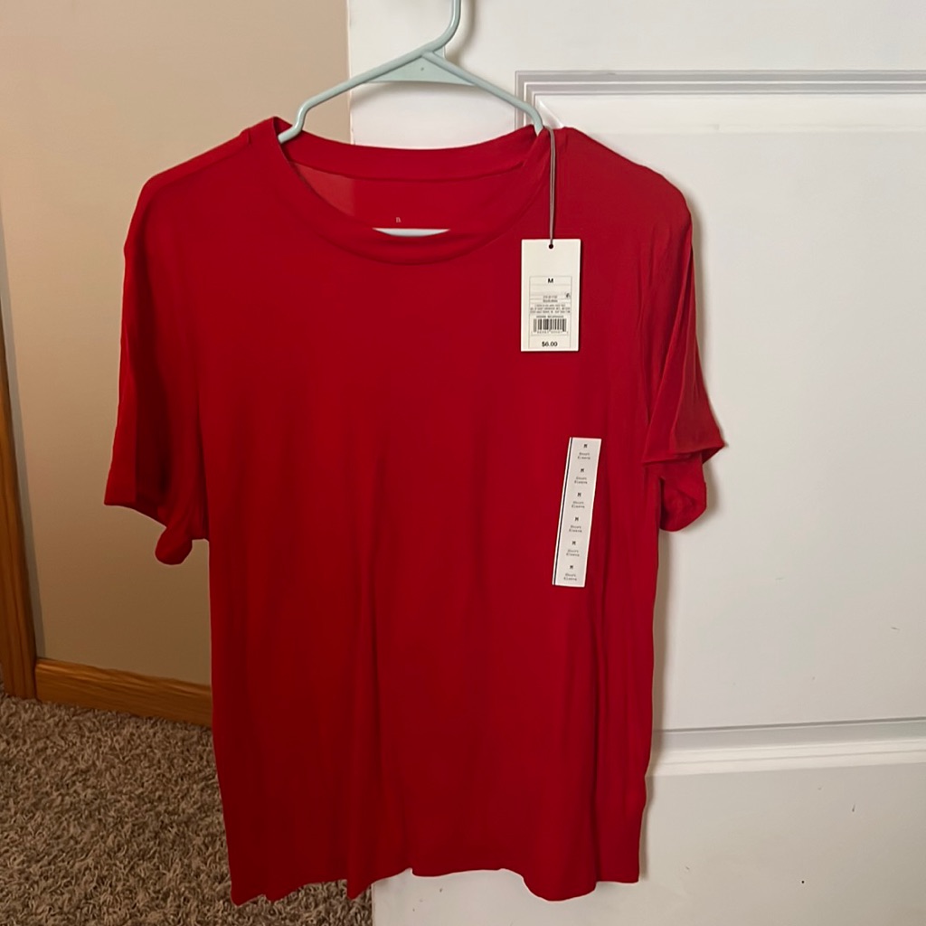 Never Worn Red Short Sleeve Shirt